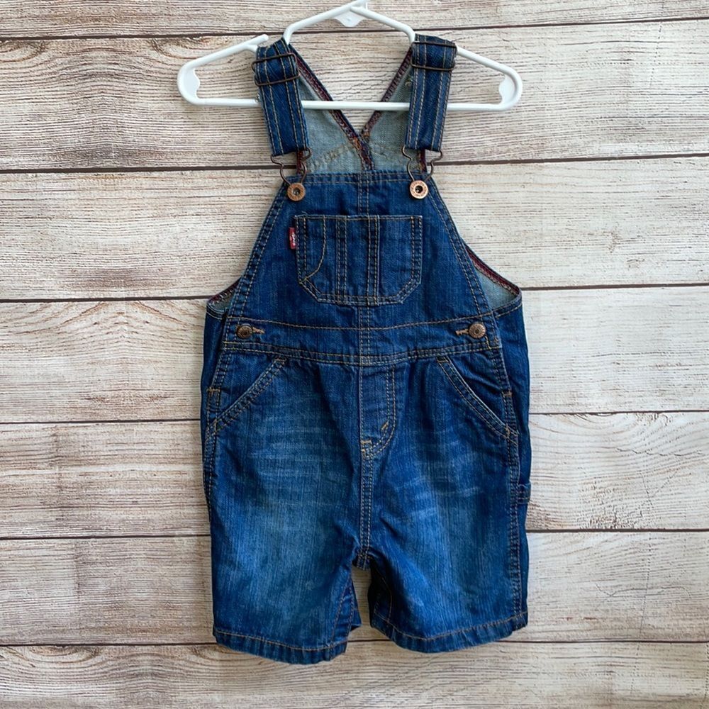 ‎LEVIS BLUE DENIM SHORTALLS
